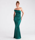Zoey Formal One-Shoulder Satin Mermaid Dress