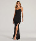 Iris Strappy Back Mermaid Glitter Mesh Formal Dress