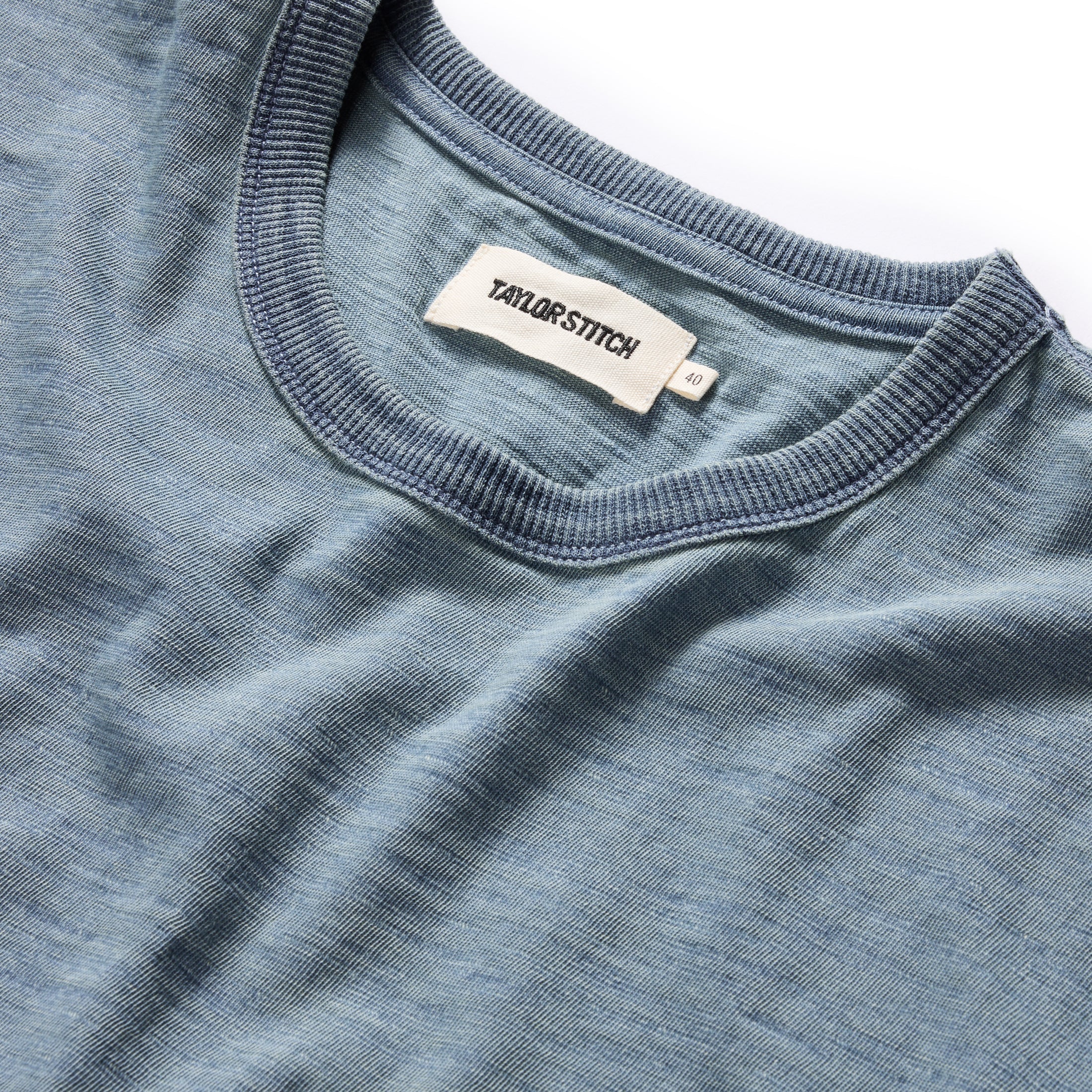 The Organic Cotton Tee in Washed Indigo