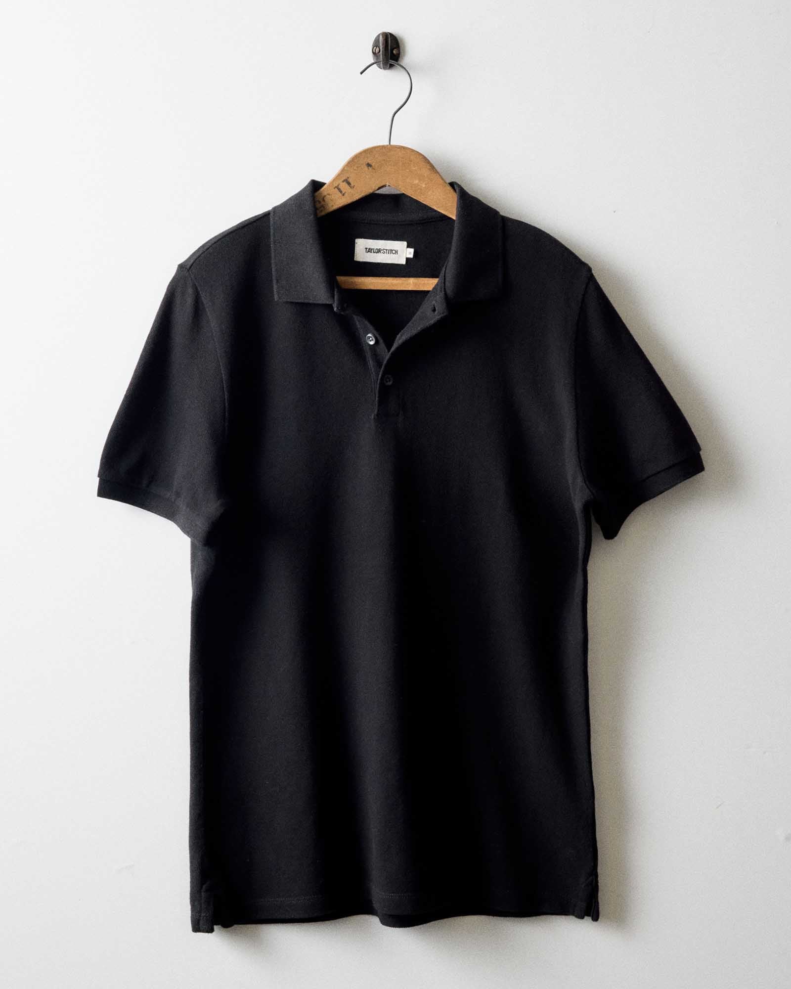 The Pacific Polo in Black Indigo Pique