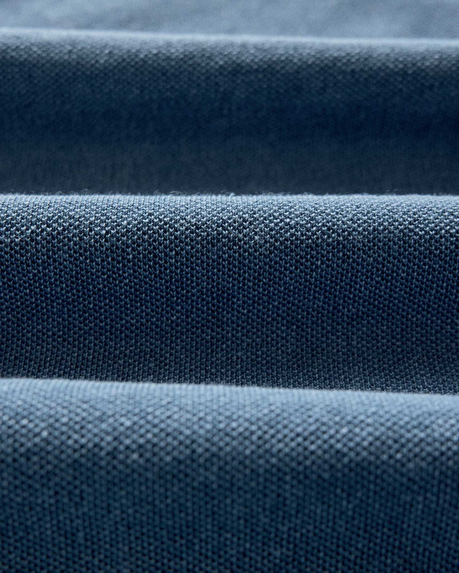 The Pacific Polo in Washed Indigo Pique