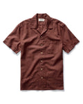 The Hawthorne Shirt in Red Wine Border Eyelet
