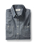 The Utility Shirt in Rinsed Indigo Nep