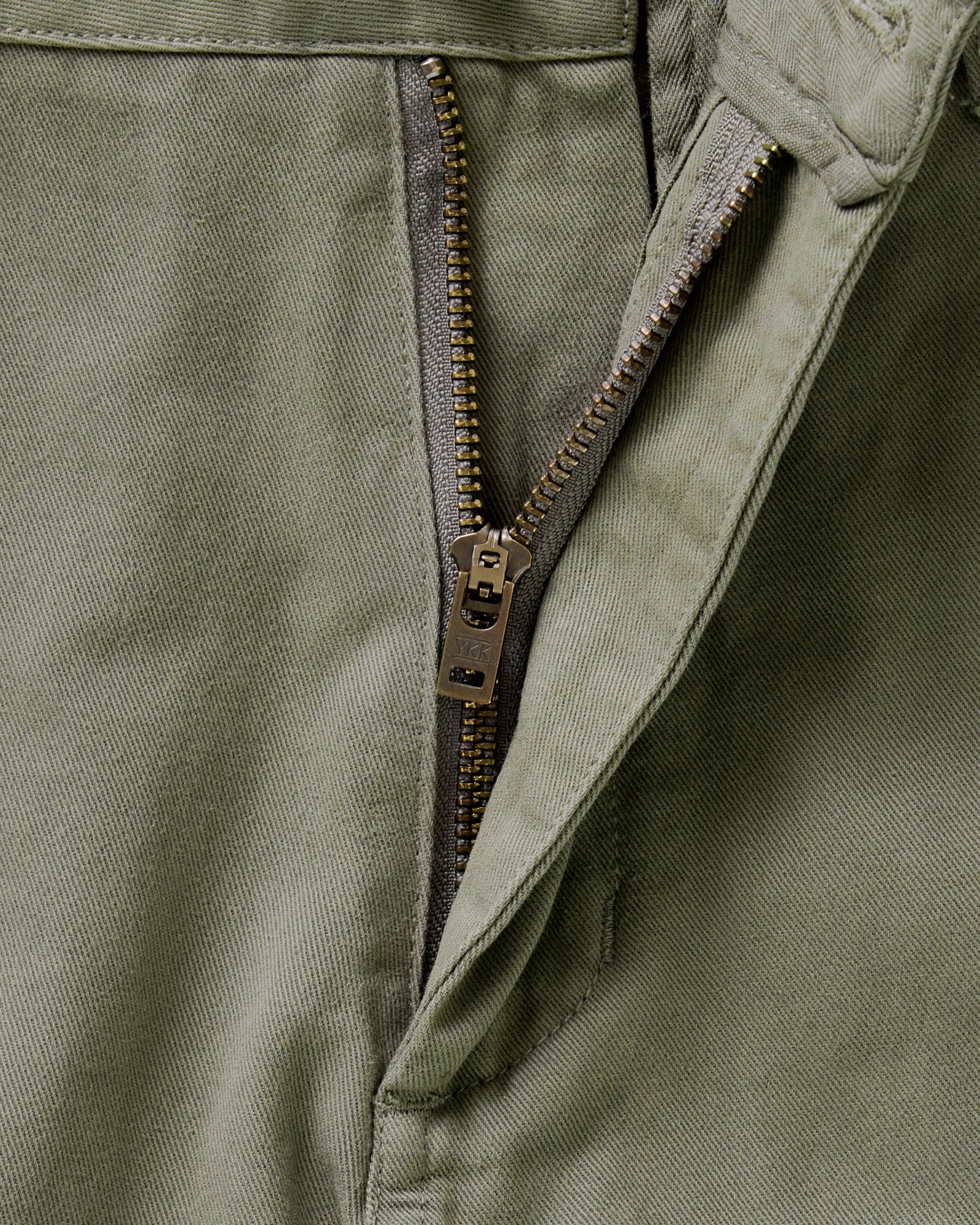 The Slim Foundation Pant in Organic Smoked Olive