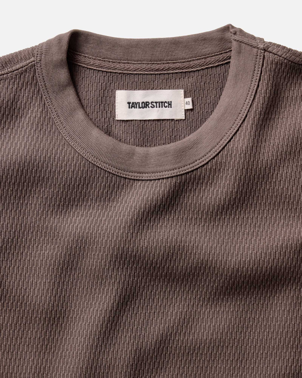 The Organic Cotton Short Sleeve Crew in Fatigue Olive Waffle